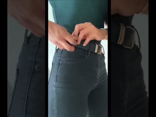 Vídeo relacionado con QSZHSL 2 Piezas Cinturón de Cuero Doble Ojal PU para Niña y Mujer, Estilo Punk con Agujeros para Jeans, Pantalones, Rockwear