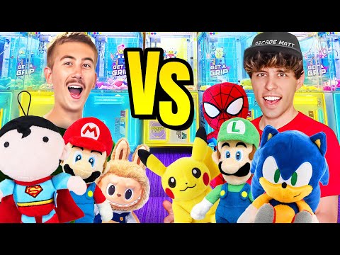 I VS My Camera Guy At Claw Machines & THIS HAPPENED...