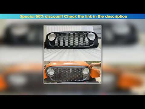 Hands-on 2024 New Design Front Grille ABS Style Grill  JK To JL for Jeep Wrangler  JK  2007-2017  J