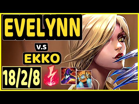 SELFMADE (EVELYNN) vs EKKO - 18/2/8 KDA JUNGLE CHALLENGER GAMEPLAY - EUW