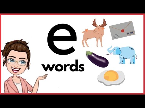 WORDS THAT START WITH Dd | 'e' Words | Phonics | Initial Sounds | Short e sound | LEARN LETTER Ee