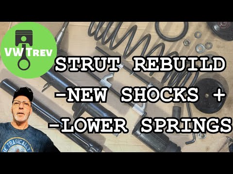 Strut Rebuild VW Super Beetle Lower Springs + New Shocks