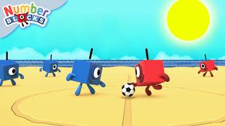 Dia de Esportes de Verão ☀️ | Aprenda a Contar para Crianças | Numberblocks em Português Brasil