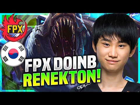 DOINB IS SO GOOD WITH RENEKTON! - FPX Doinb Plays Renekton Mid vs Lucian! | KR SoloQ Patch 10.22