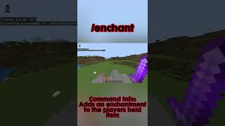 How to use the /enchant command in Minecraft Bedrock #minecraft #bedrock #tutorial #commands #fyp