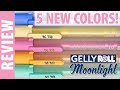 NEW Gelly Roll Moonlight PASTEL Colors | 2023 Gel Pen Review