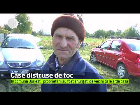 Casele a două familii din Neamţ au fost distruse de incendii