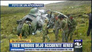 Tres heridos dejó accidente de helicóptero en Páramo de Sumapaz - Febrero 25 de 2013