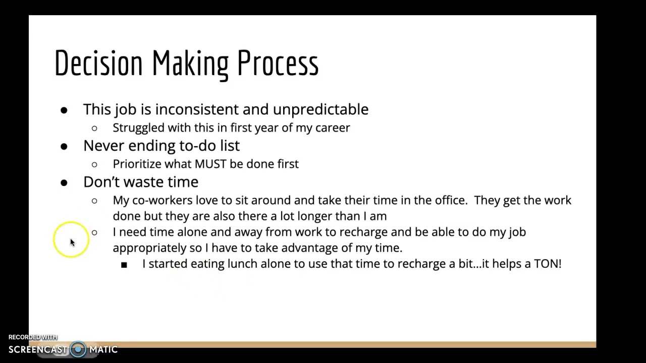 Prof. Decision Making PPT