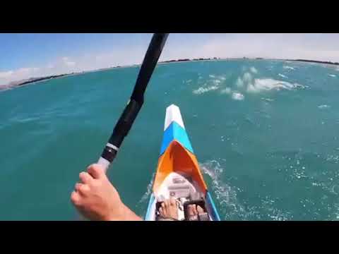 downwinding on a spec ski 2 @strongpaddler