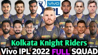 Vivo IPL 2022 | Kolkata Knight Riders Full Squad | KKR Team Full Squad 2022 | KKR Players List 2022