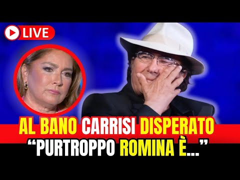 🔴 Notizia Shock Al Bano Carrisi disperato: "Purtroppo Romina è..."