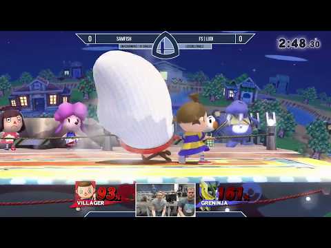 Sm4sh@Mines 110 - SAMFISH (Villager) Vs. FS|Ludi (Greninja) - Losers Finals