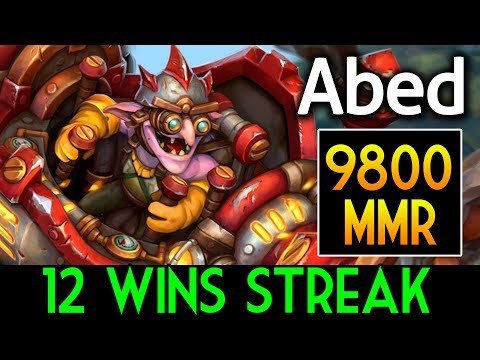Abed Dota 2 [Timbersaw] Road to 10k MMR with 12 wins Streak