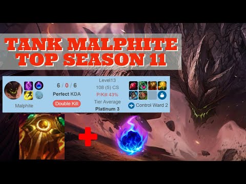 #7 Tank Malphite Top vs Irelia - Season 11 League of Legends Full Game Play - Wuclone