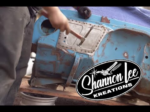 "From Lowered to Lifted" Ep. 1 Teardown, chassis prep, shaved and beadrolled firewall