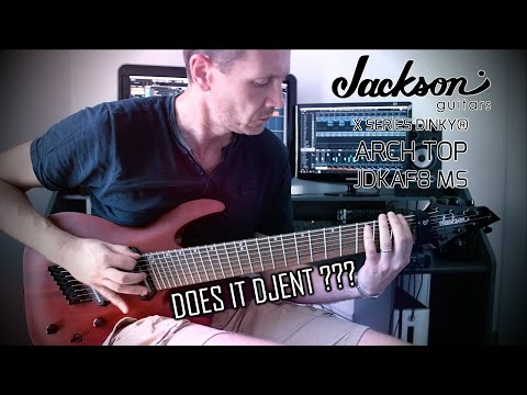 JACKSON X SERIES DINKY® ARCH TOP DKAF8 MS - 8 String Drop E (DJENT Demo)