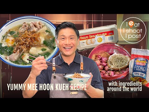 Yummy Mee Hoon Kueh Recipe - with ingredients around the world