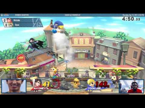 Smash @ Humber 2 - Mistake (Bayonetta) vs Dyce (Toon Link, ZSS) - Smash 4 WQF