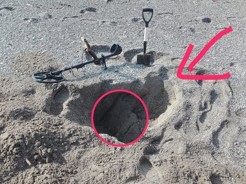Incredibile ORO gold e Monete "GRANDE"quest q 40 metal detector ricerca in spiaggia