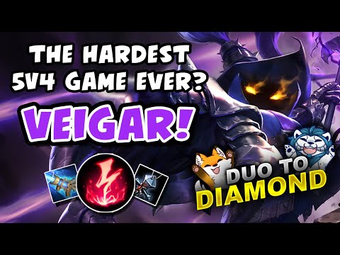 HARDEST 5v4 EVER? DUO TO DIAMOND - VICKSY | League of Legends