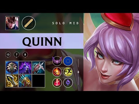 Quinn Mid vs Ahri - EUW Master Patch 25.23
