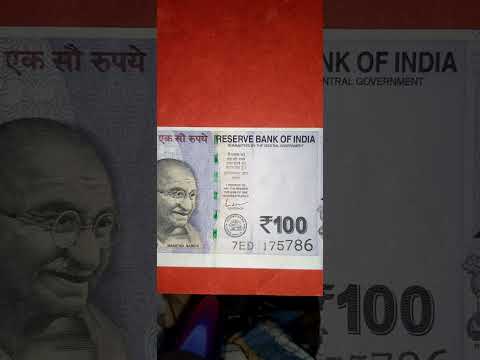 RBI GOVERNOR SHAKTIKANTH DAS SIGNATURE HUNDRED RUPEES CURRENCY NOTE WITH 786 SERIAL.