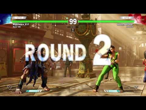 STREET FIGHTER V Necalli (Nightmare_E17) VS Laura (Melty_Will2pac)