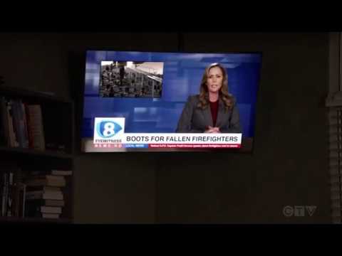 Station 19 Pruitt on the tv 3x09