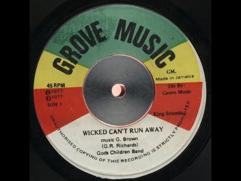 7''Glenroy Richards - Wicked Can't Run Away & Dub 1977