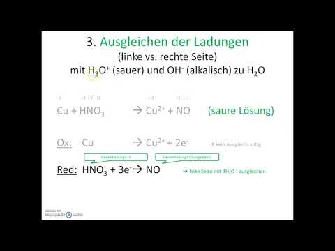 Aufstellen von Redoxgleichungen 1 (in sauren Lösungen)