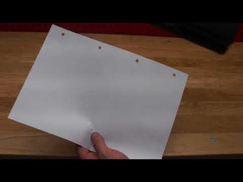 How to hole punch a 4 ring or 3 ring binder extremely quickl...