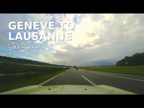 Road trip between Geneva and Lausanne in Switzerland. Sandwiched between the Jura and the Alps!