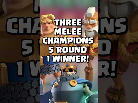 Monk VS Skeleton King VS Golden Knight 🧐 #clashroyale #shorts