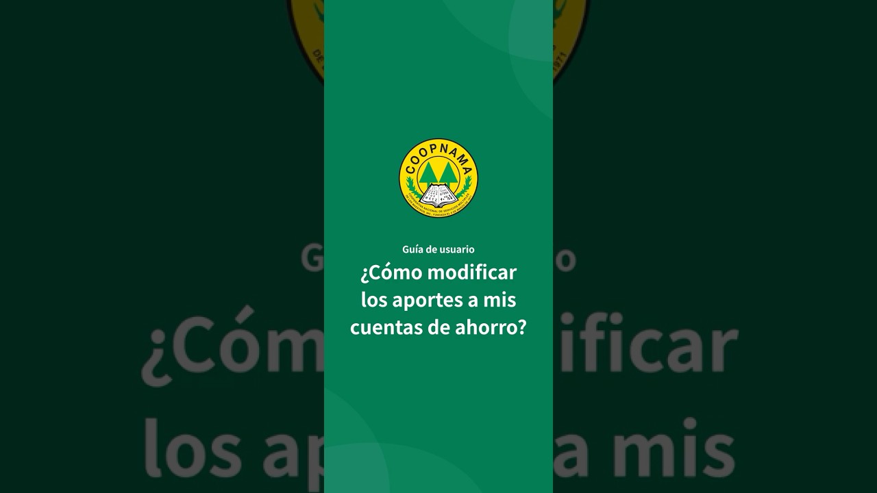 Modificación de aportes