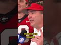 Kirby Smart dedicates win to legendary Georgia football coach Vince Dooley #shorts