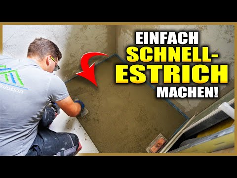 Einfach SCHNELL ESTRICH machen - So geht es! | AUSBAU-VLOG #07 | Home Build Solution