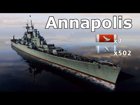 World of WarShips Annapolis - 7 Kills 319K Damage