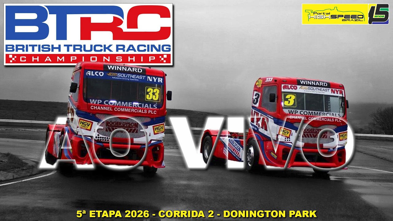 🔴 BRITISH TRUCK RACING CHAMPIONSHIP | Corrida 2 | 5ª Etapa 2026 | Leicestershire (UK) | AO VIVO