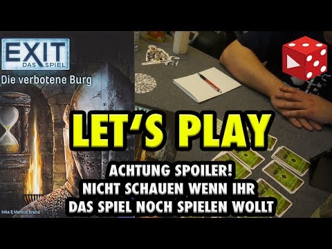 ACHTUNG SPOILER: Exit - Die verbotene Burg - Let's Play (Inka & Markus Brand, Kosmos 2017) 3 Spieler