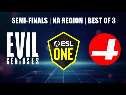 [ENG] LIVE: EVIL GENIUSES vs CR4ZY | BEST OF 3 | NA REGION | ESL ONE