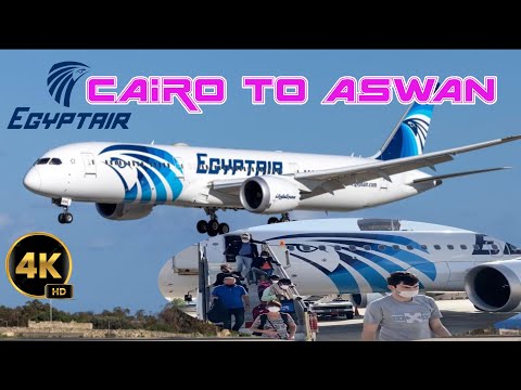 Detalhes da viagem de voo 4K Cairo para Aswan: Egypt Air: Classe Econômica