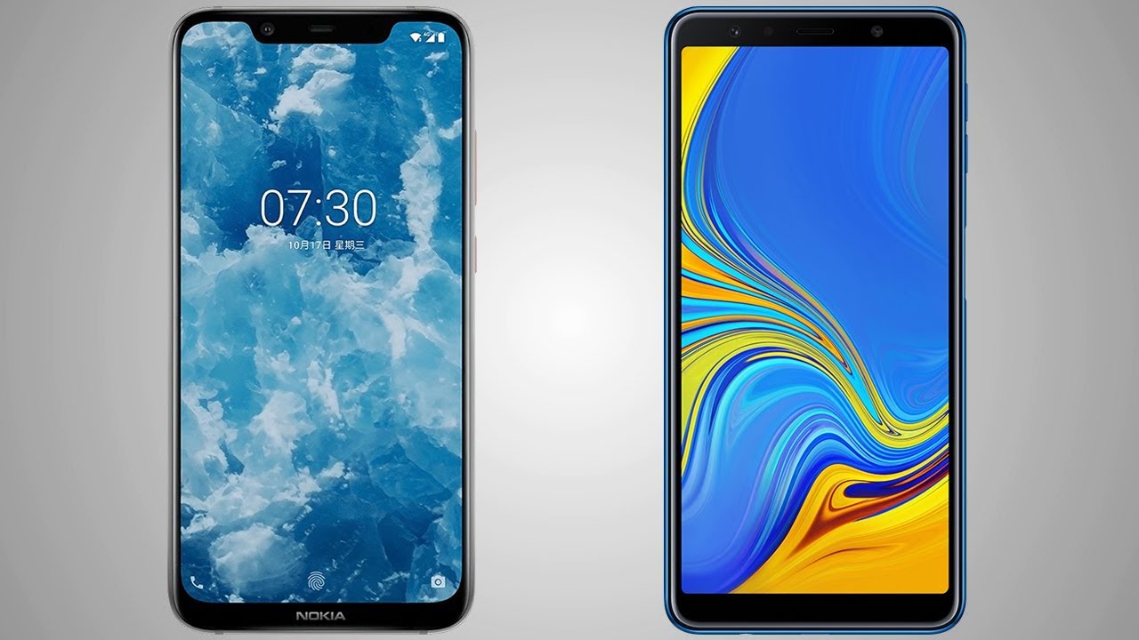 Nokia 8.1 vs Samsung Galaxy A7 2018 Comparison