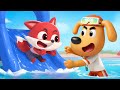 Lifeguard Duty Useful Story For Kids Police Cartoon Safety Rules Sheriff Labrador