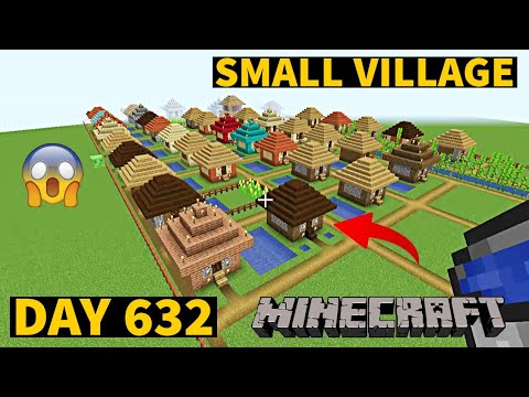 I build Small Village in Minecraft Creative mode 2023 Day 632