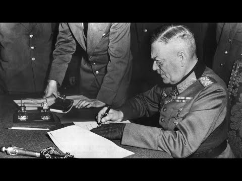 8. Mai 1945 - Unterzeichnung der bedingungslosen Kapitulation der Wehrmacht vor der roten Armee