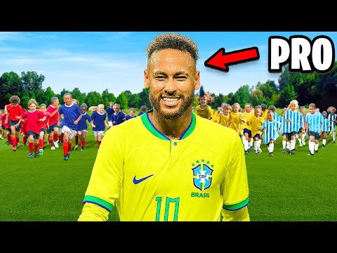 1 Pro vs 100 Kid Footballers