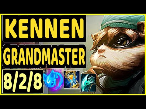 RAGNER (KENNEN) - 8/2/8 KDA TOP GAMEPLAY - EUW Ranked GRANDMASTER