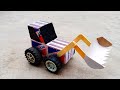 How To Make A JCB At Home From Matchbox Diy JCB Backhoe Loader Mini Tractor Toy