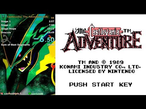 Castlevania: The Adventure GB speedrun 19:32